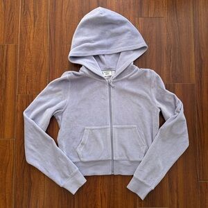 Velour Lilac/Pastel purple Sunday Best cropped sweater size S